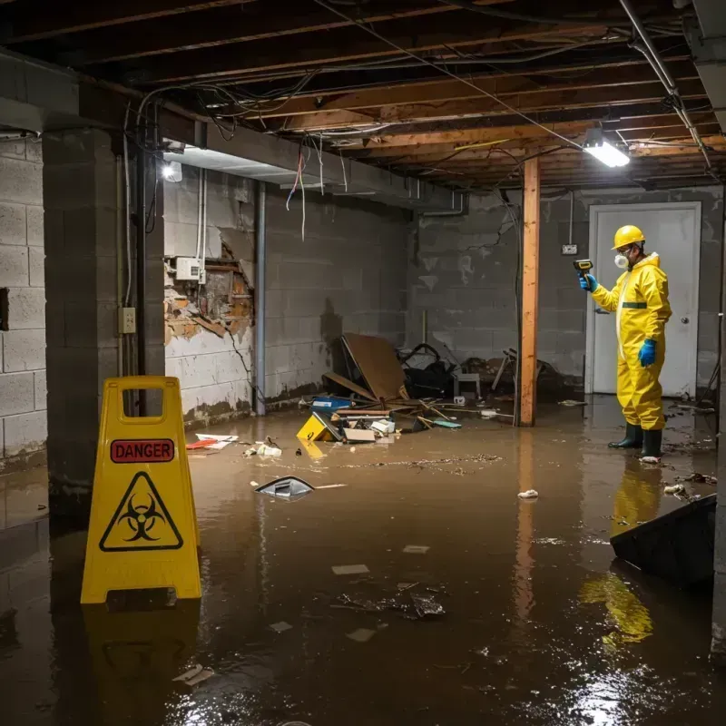 Flooded Basement Electrical Hazard in Brunswick, OH Property